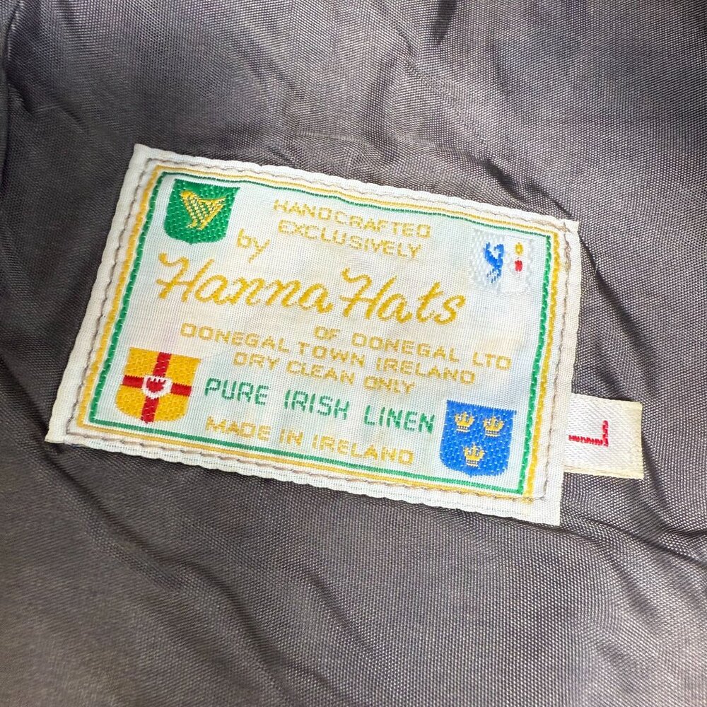 Handcrafted Irish Patchwork Linen Flat Cap Hanna … - image 3